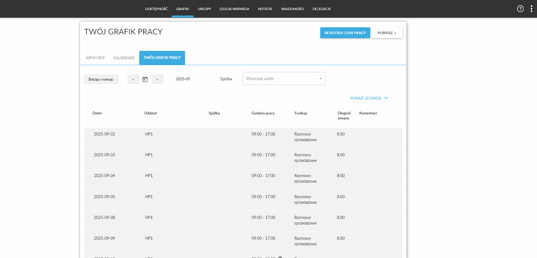 Zmiana danych kontaktowych