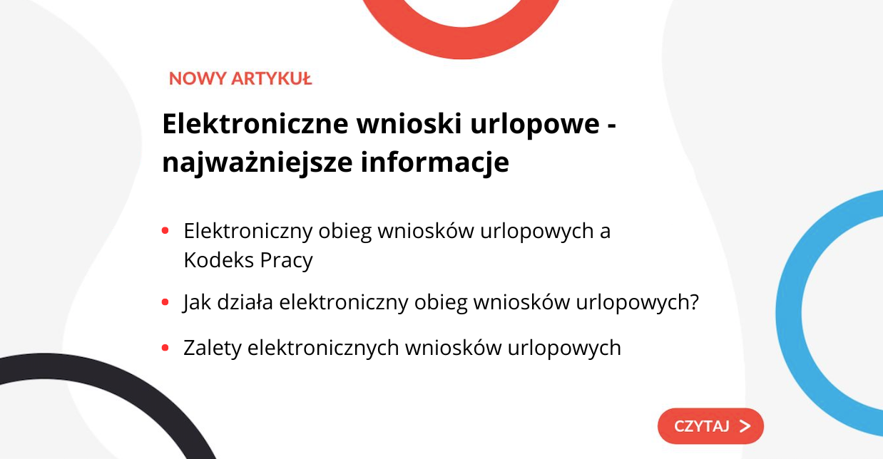 Elektroniczne wnioski urlopowe - najważniejsze informacje - grafika do artykułu