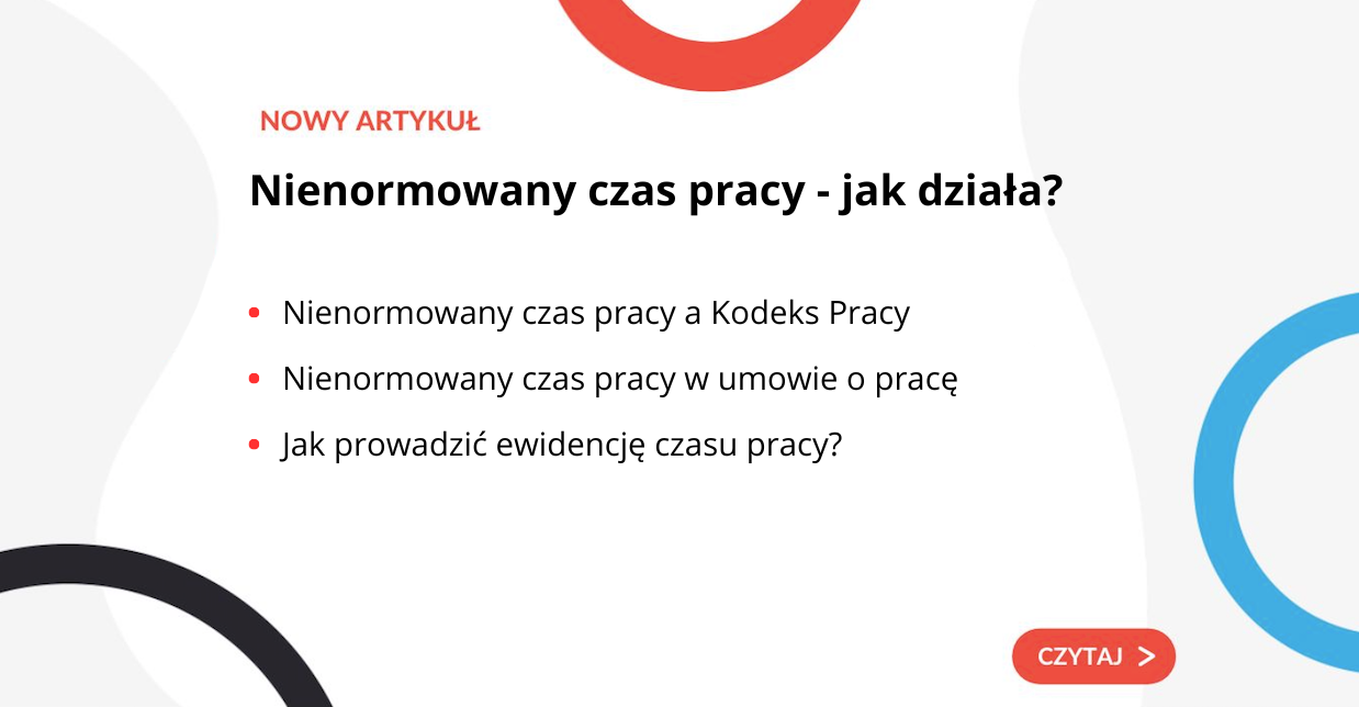 Nienormowany czas pracy - jak działa? - grafika do artykułu