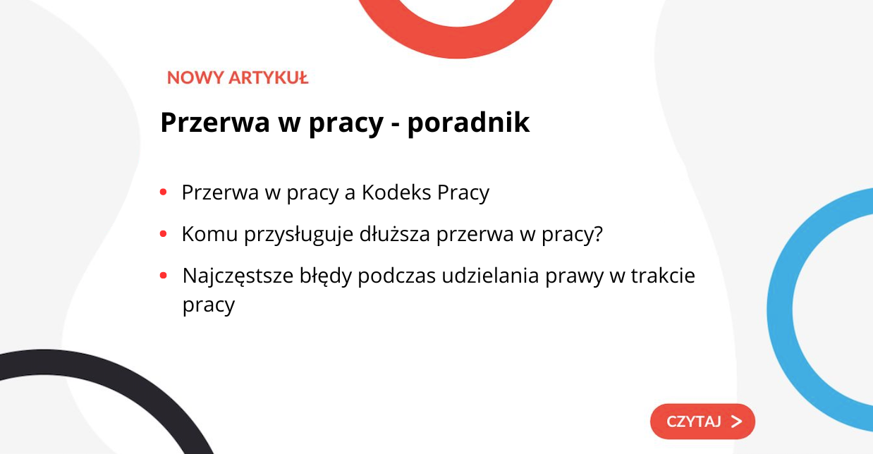 Przerwa w pracy - poradnik - grafika do artykułu