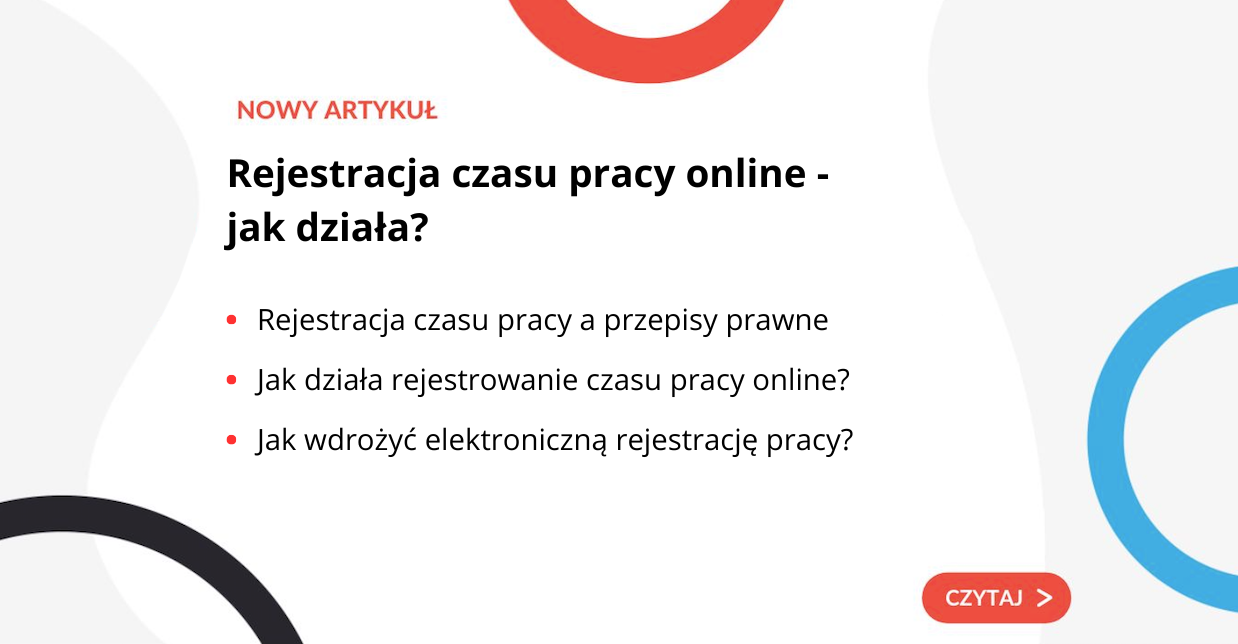 Rejestracja czasu pracy - program RCP - grafika do artykułu