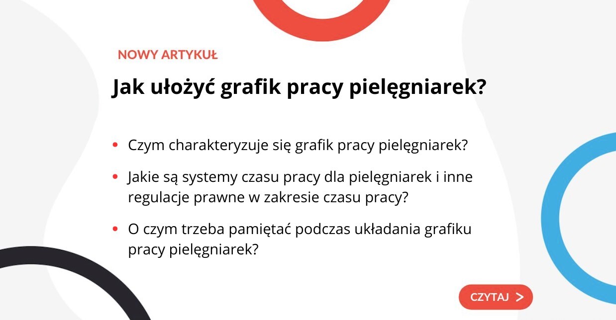 Jak ułożyć grafik pracy pielęgniarek? - grafika do artykułu