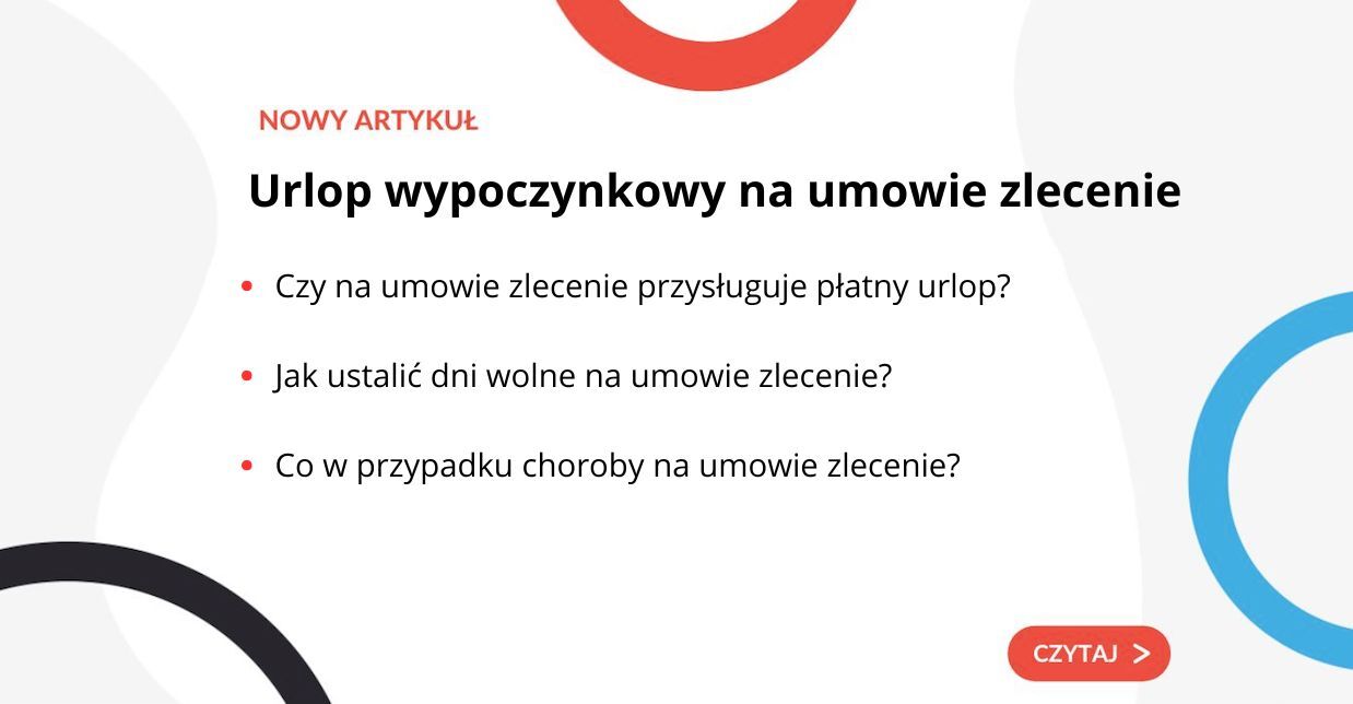 Urlop wypoczynkowy na umowie zlecenie - grafika do artykułu 