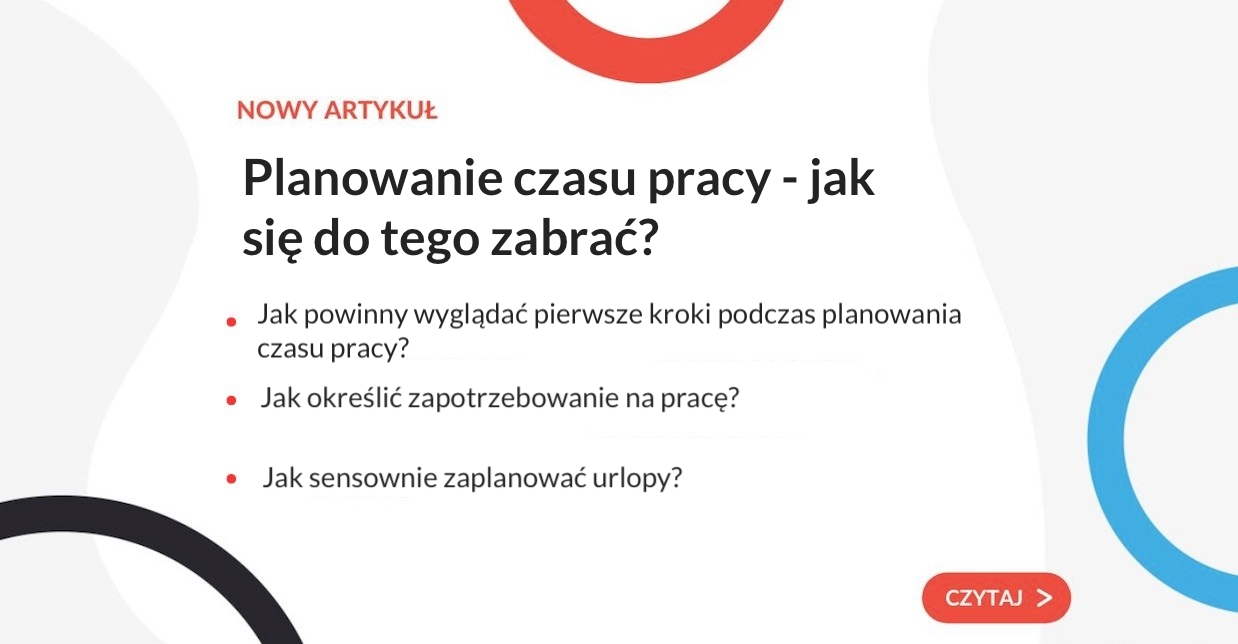 Planowanie czasu pracy - jak się do tego zabrać - grafika do artykułu