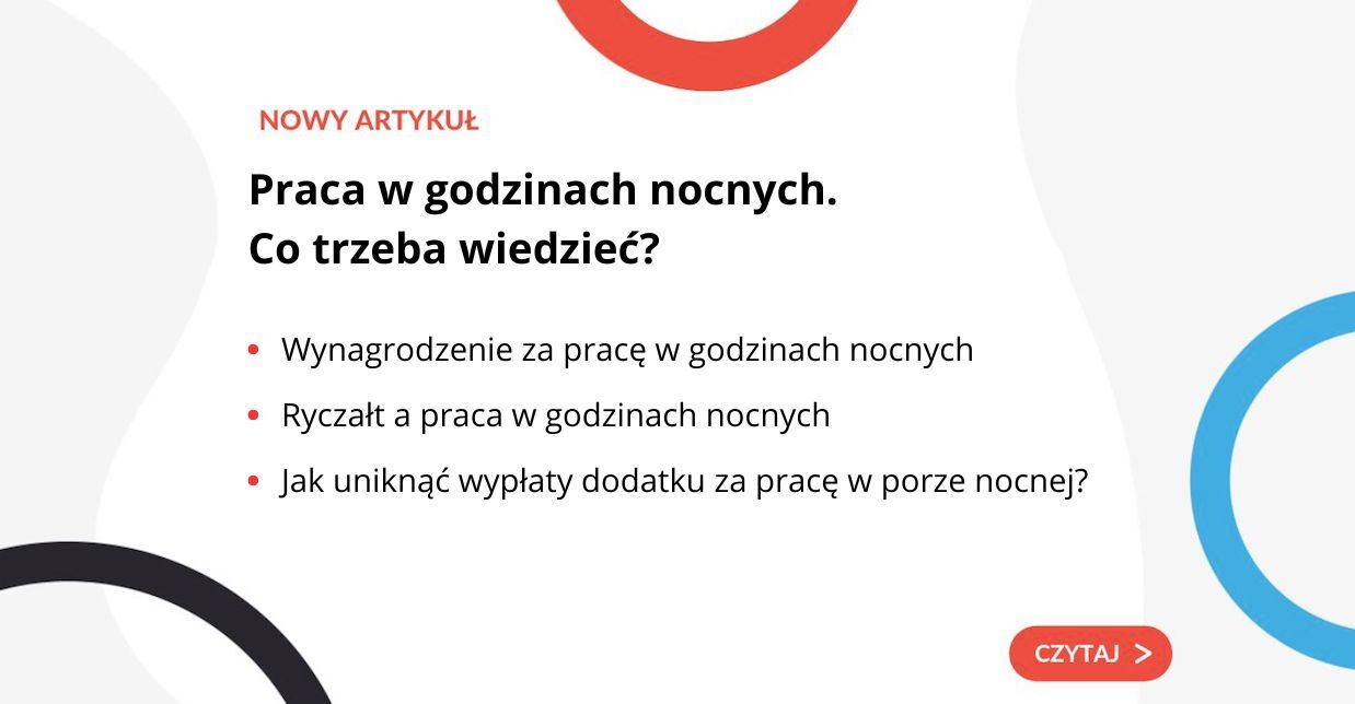 Praca w godzinach nocnych. Co trzeba wiedzieć - grafika do artykułu