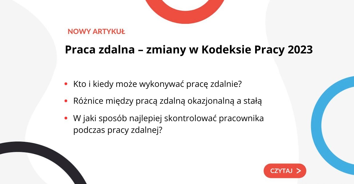Praca zdalna – zmiany w Kodeksie Pracy 2023 - grafika do artykułu