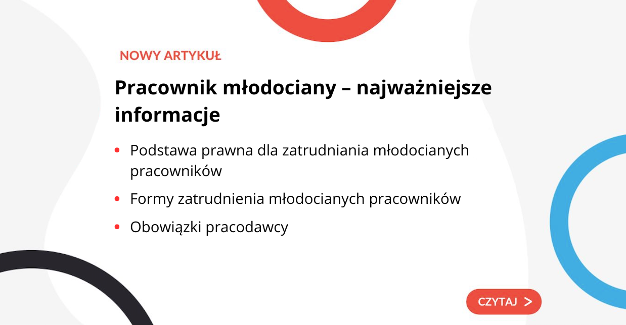 Pracownik młodociany – najważniejsze informacje - grafika do artykułu
