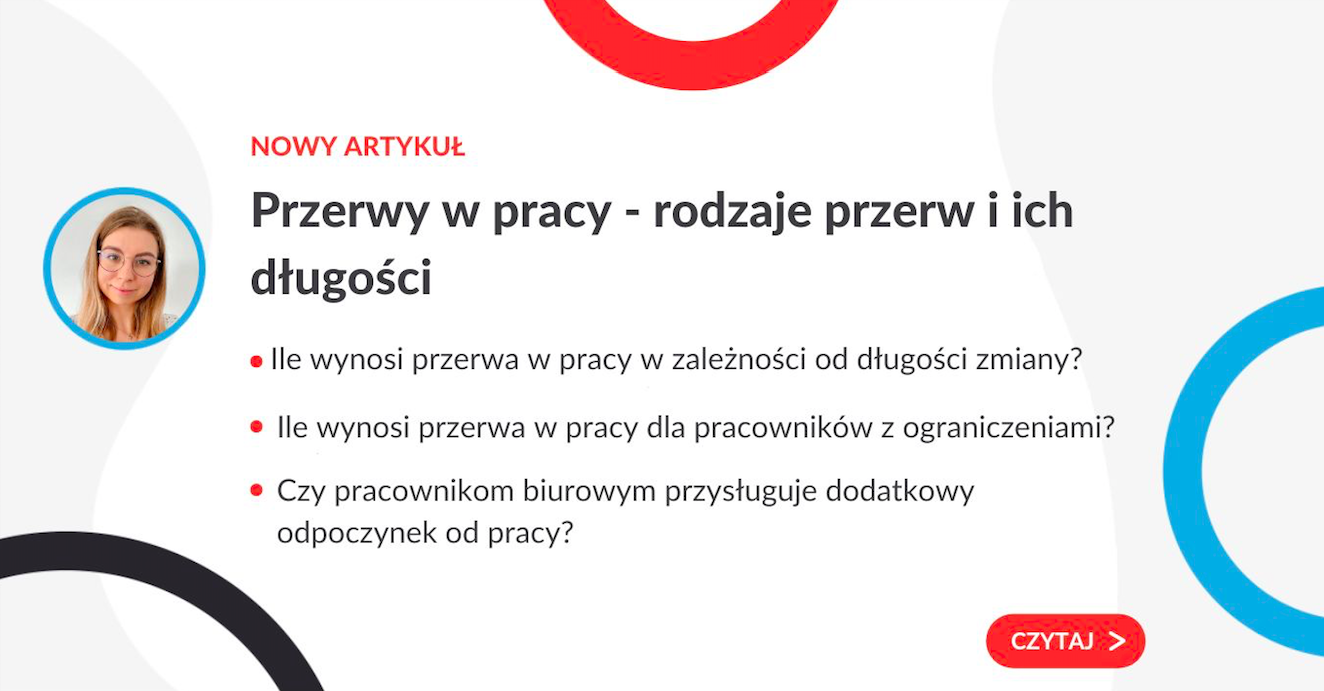 Przerwa w pracy - rodzaje przerw i ich długości - grafika do artykułu