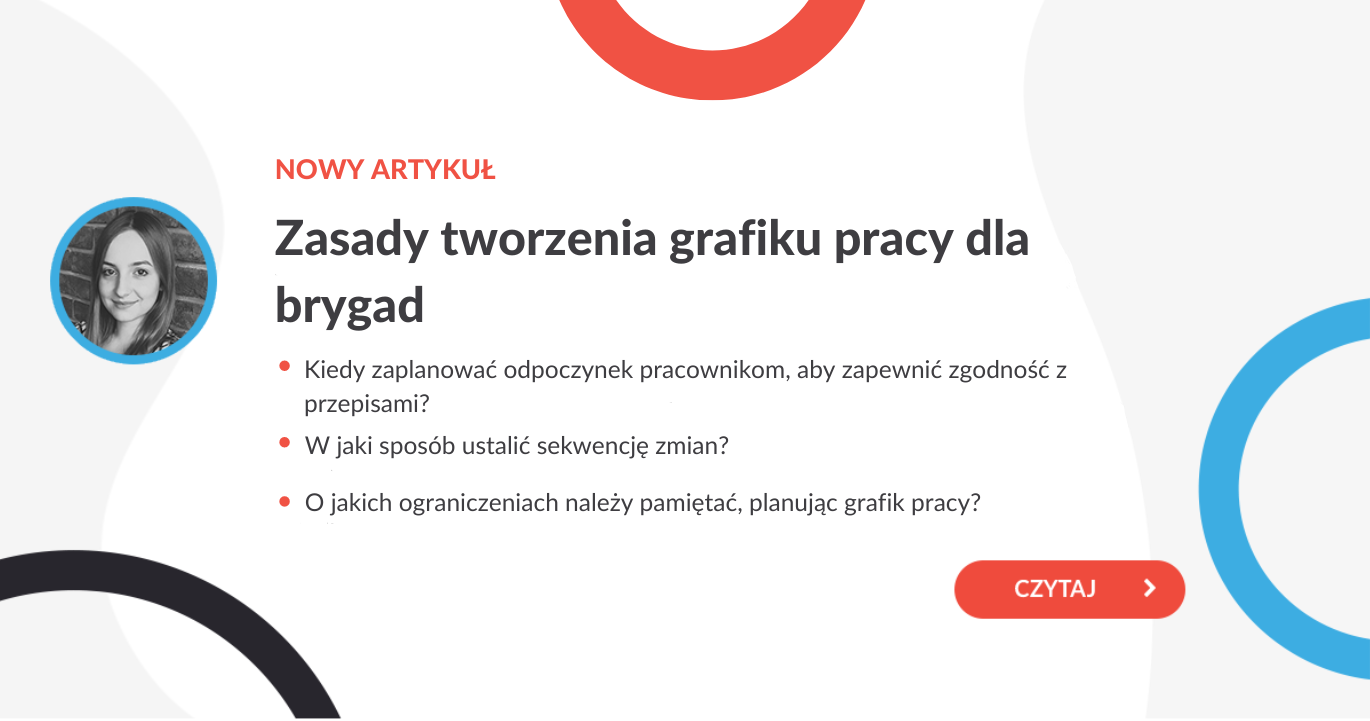 Zasady tworzenia grafiku pracy dla brygad - grafika do artykułu
