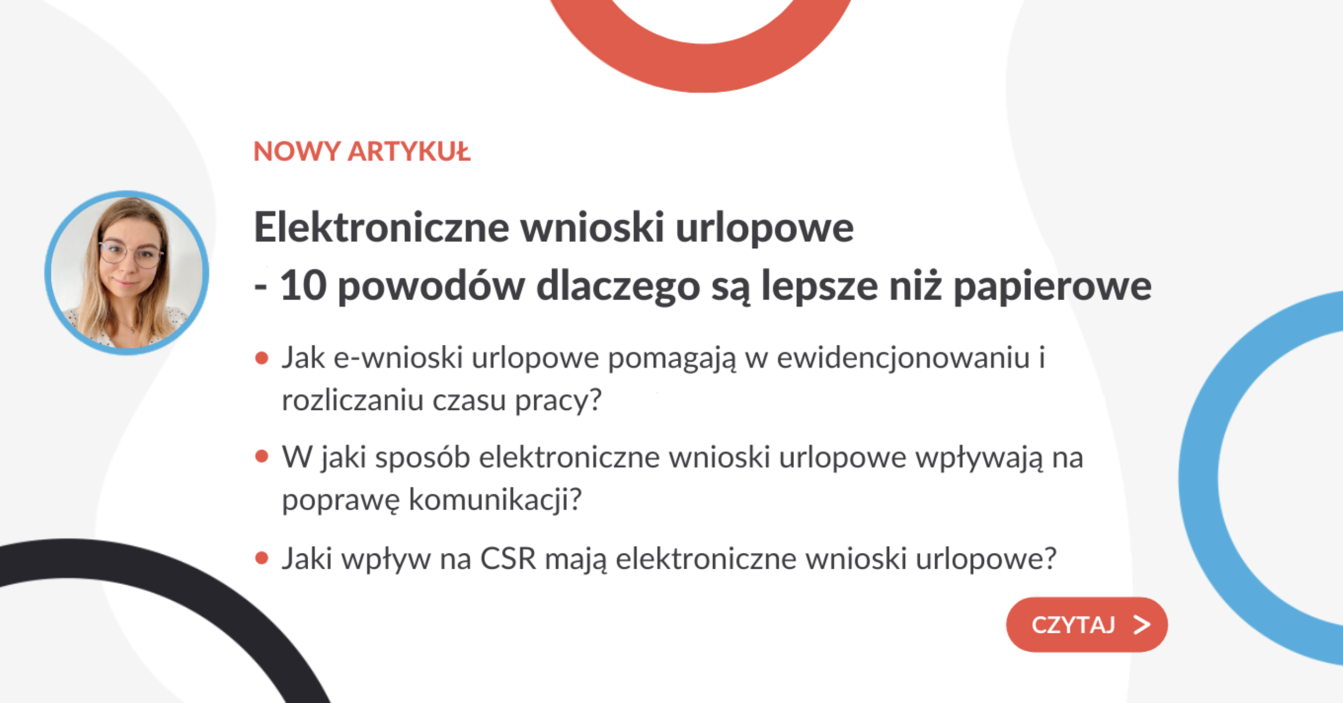 Elektroniczne wnioski urlopowe - 10 powodów dlaczego są lepsze niż papierowe - grafika do artykułu