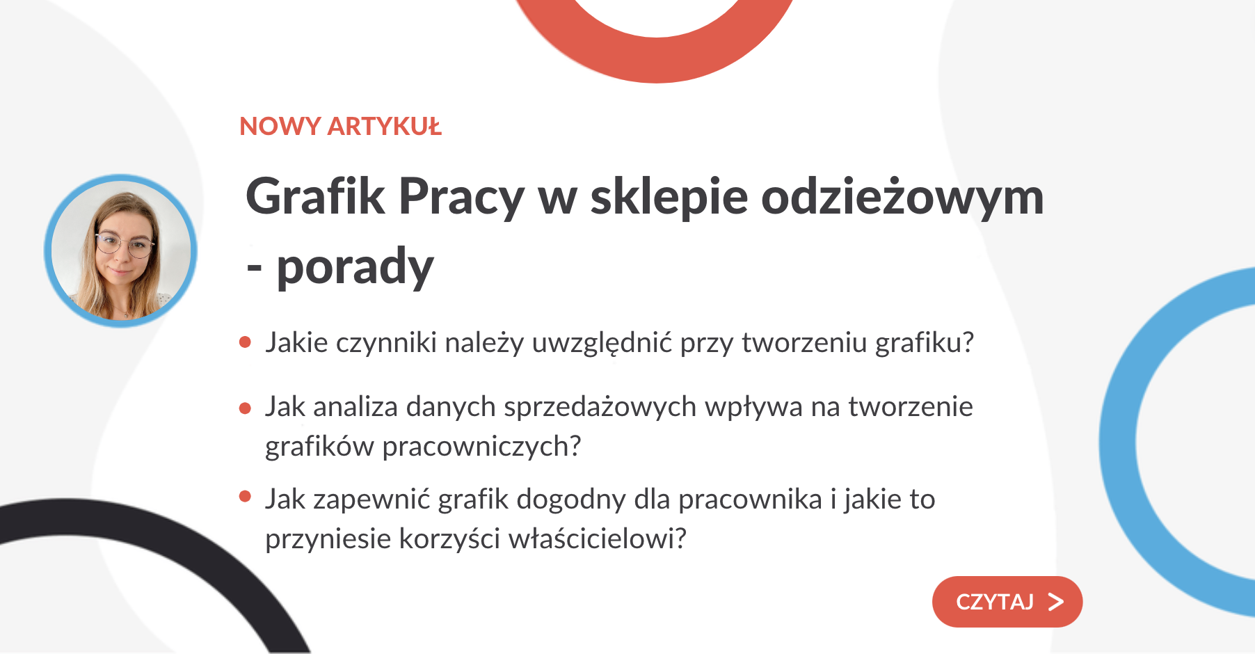 Grafik Pracy w sklepie odzieżowym - porady - grafika do artykułu