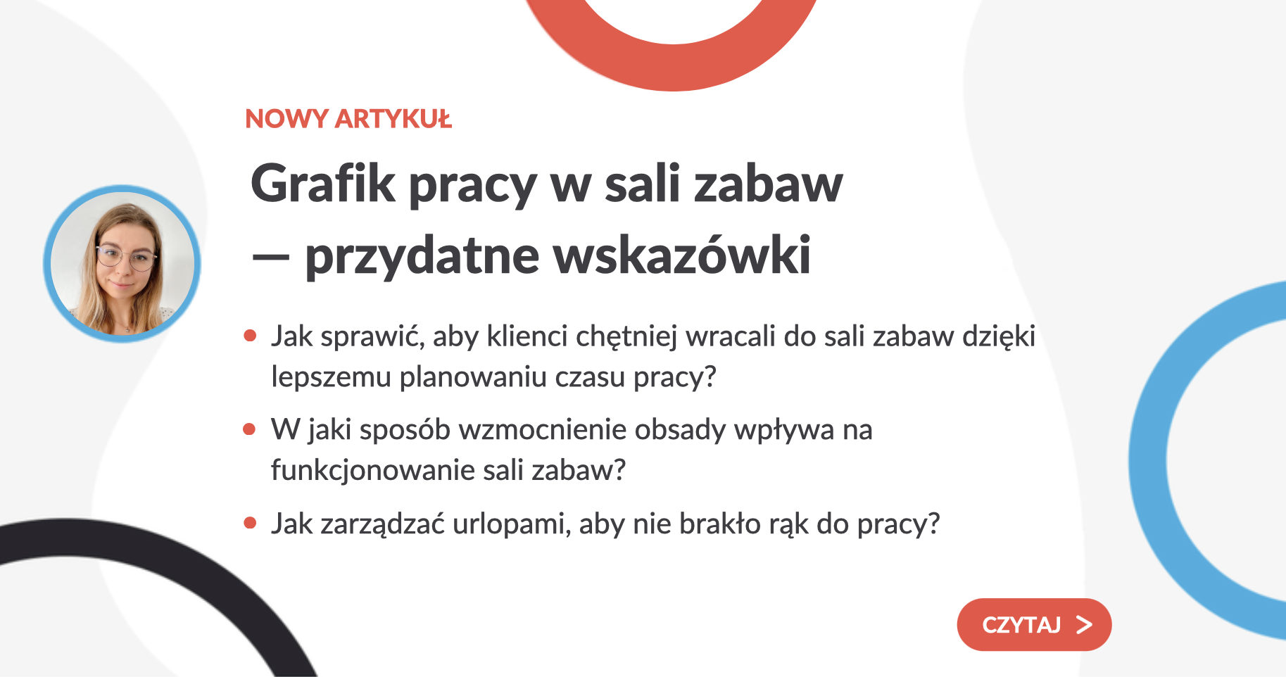 Grafik pracy w sali zabaw - przydatne wskazówki - grafika do artykułu