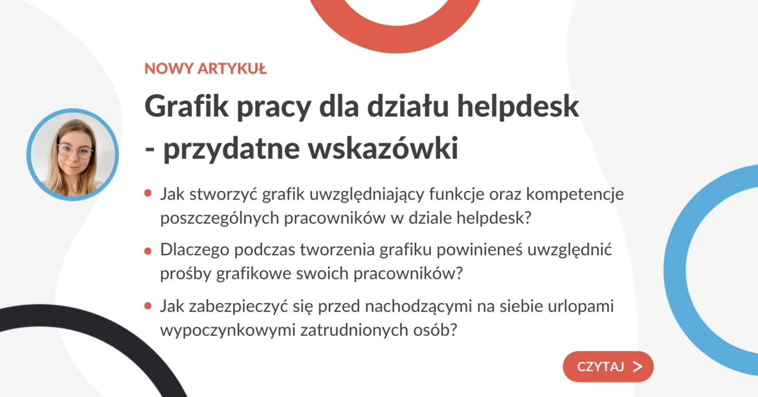 Grafik pracy dla działu helpdesk - przydatne wskazówki - grafika do artykułu