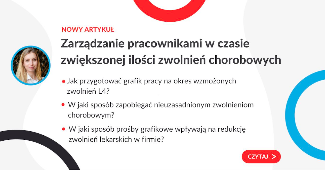 Zarządzanie pracownikami w okresie zwiększonej ilości zwolnień chorobowych - grafika do artykułu