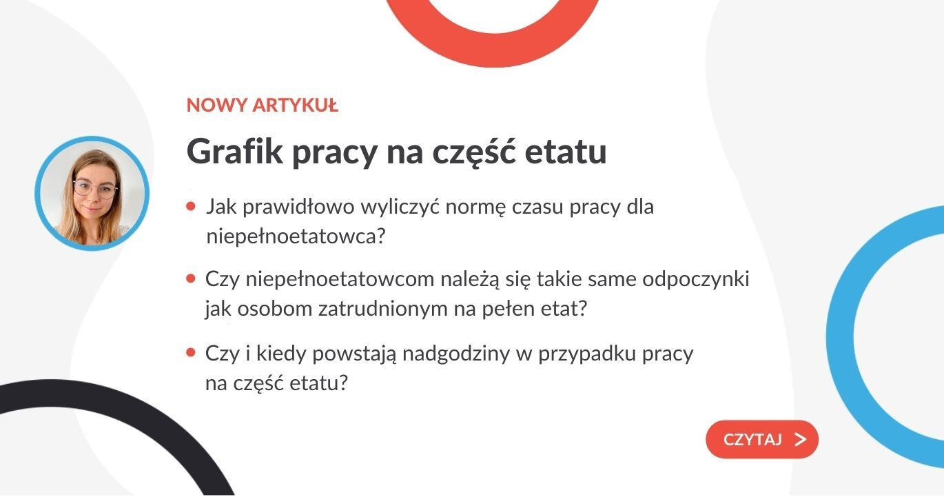 Grafik pracy na część etatu - grafika do artykułu